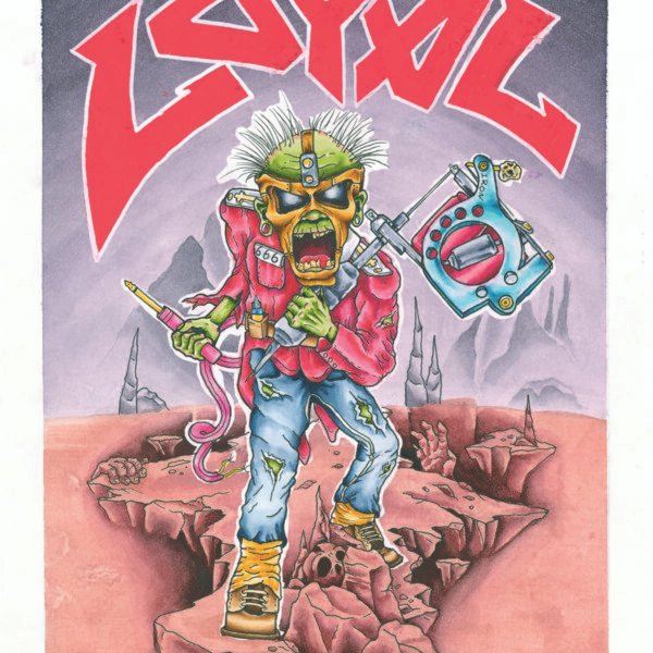 Iron Maiden, Eddie , watercolor painting, How to paint, art decor, home decor, painting for sale, art for house,