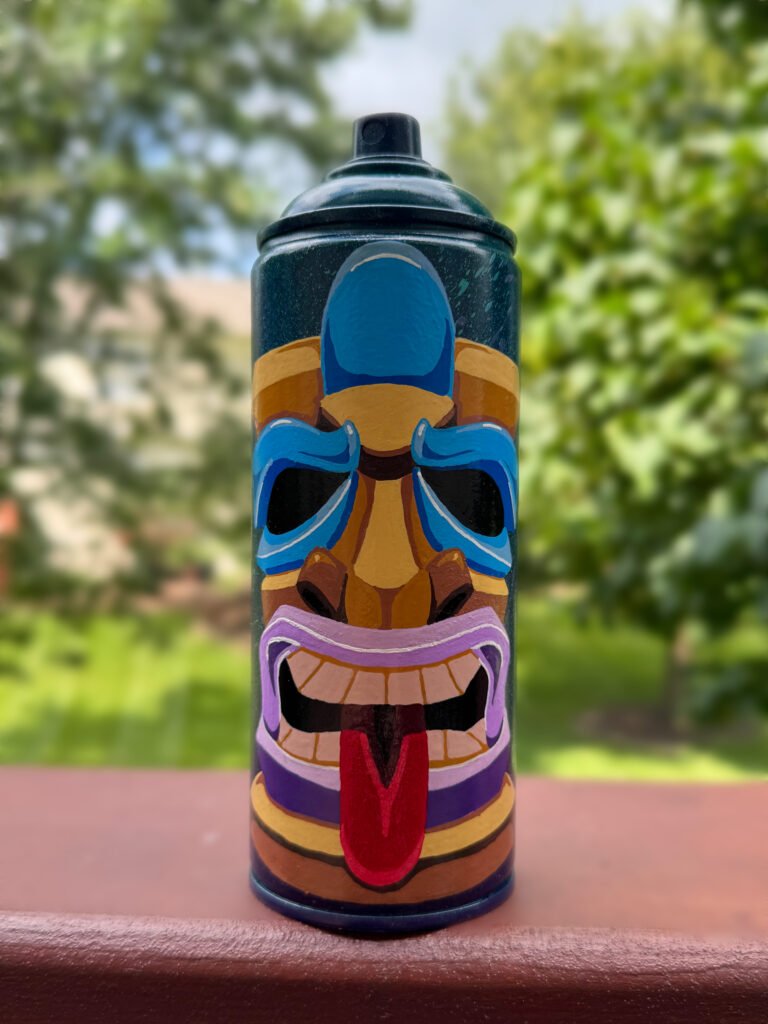 'A Bad, Bad Can' - Custom Spray Can Used In Oak Park Mural - Available!